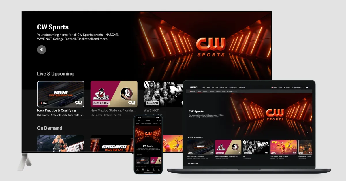 CW Sports to stream live on ESPN App starting August 4