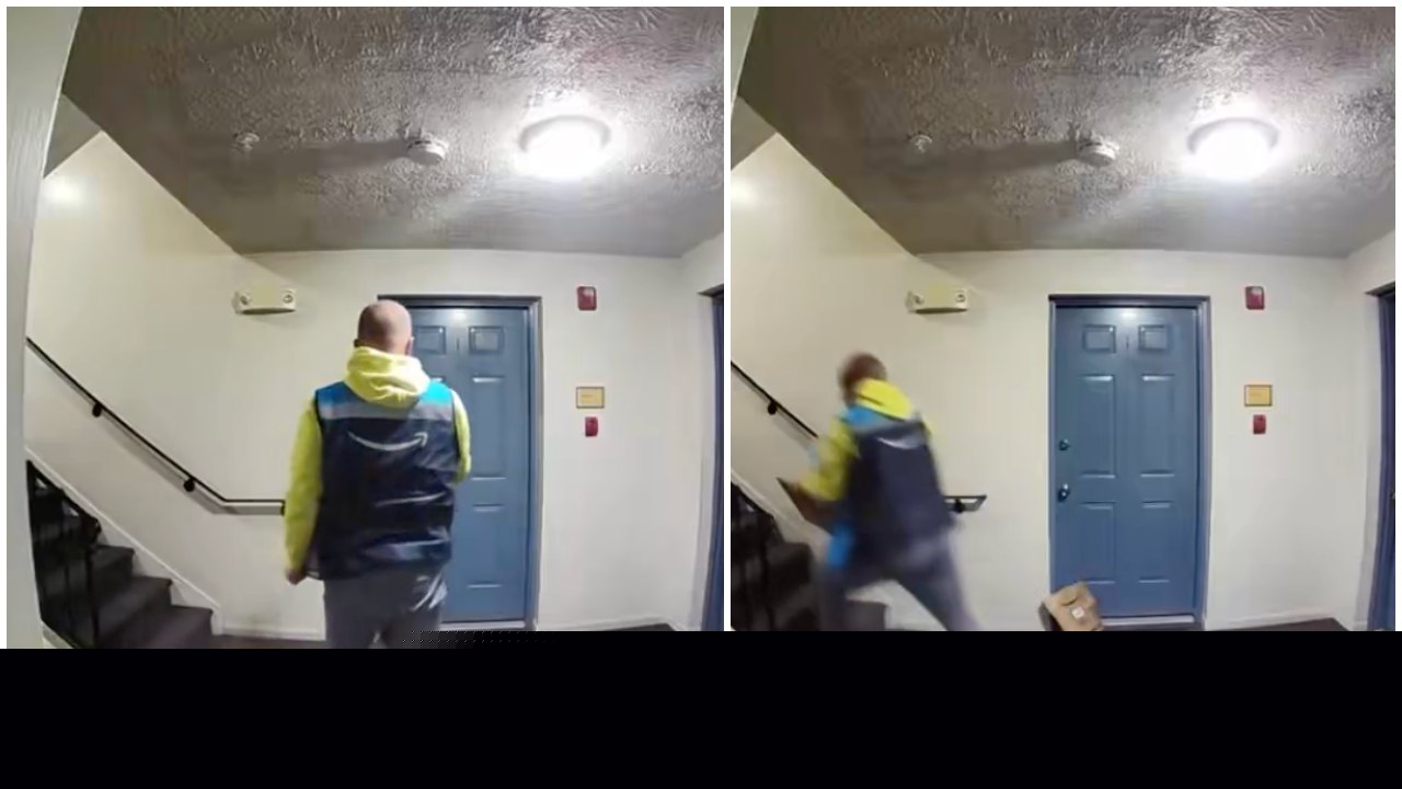 Man Wearing Amazon Vest Accused of Taking Package in Viral Video. Then Viewers Notice One Detail