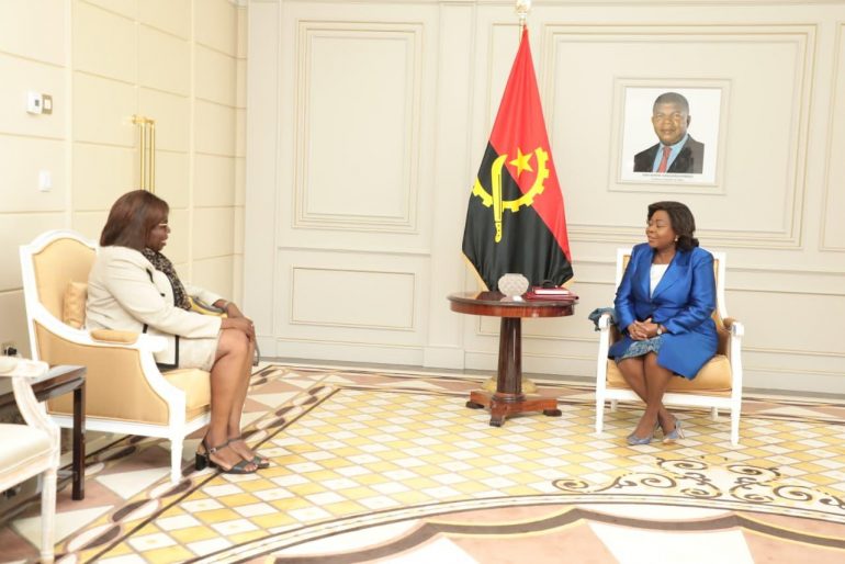 Vice-Presidente da República, Esperança da Costa recebe em audiência responsáveis da WIMÁFRICA e da União Africana de Matemática