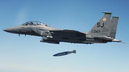 F-15Es Tried To Shoot Down Iranian Kamikaze Drones With Laser Guided Bombs