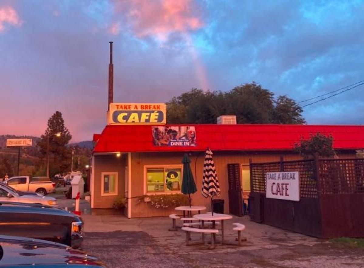 Take A Break Cafe Stays Open After Frontage Road Roof Fire
