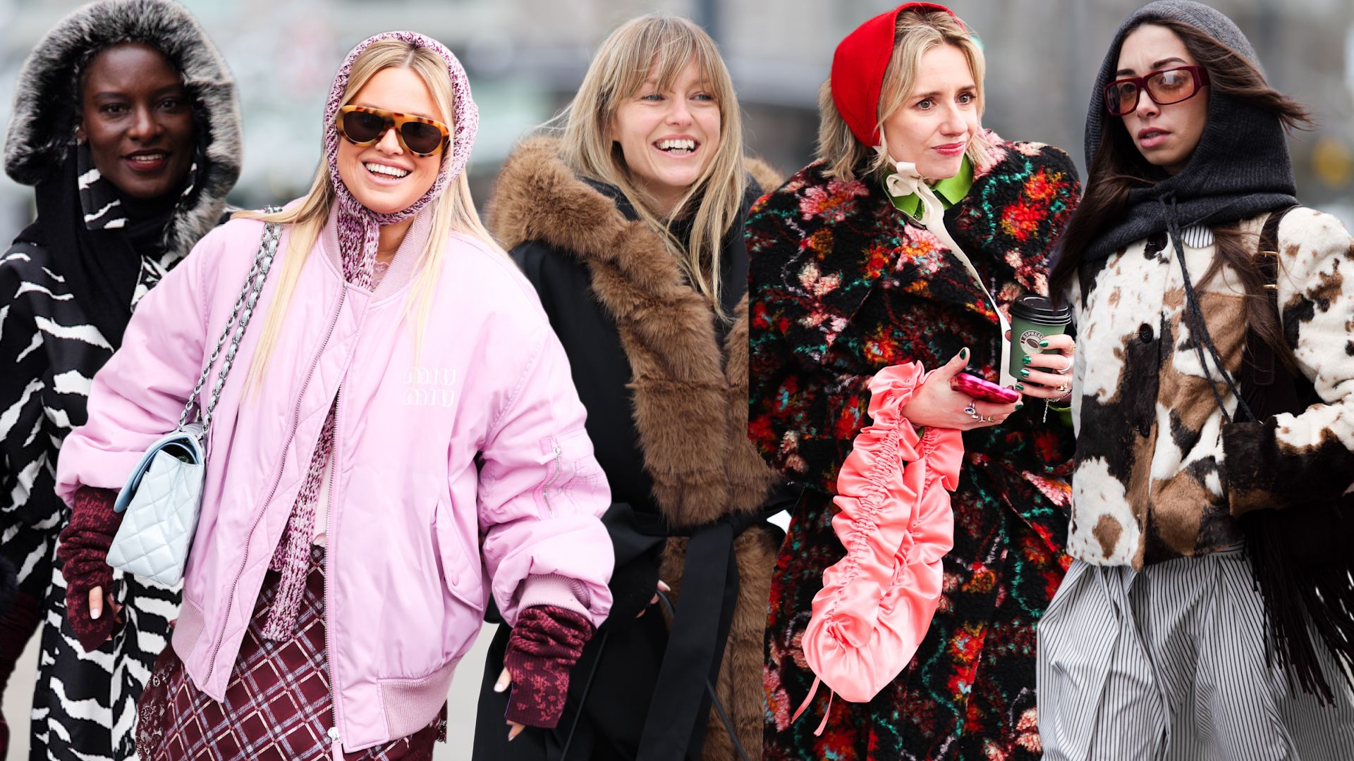 Forget Basic Black Puffers—In Copenhagen Fashion Week Street Style, Over-the-Top Outerwear Reigns