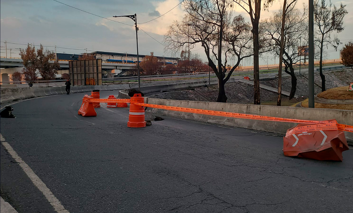 Clara Brugada descarta socavón en puente de La Concordia; es grieta por lluvias