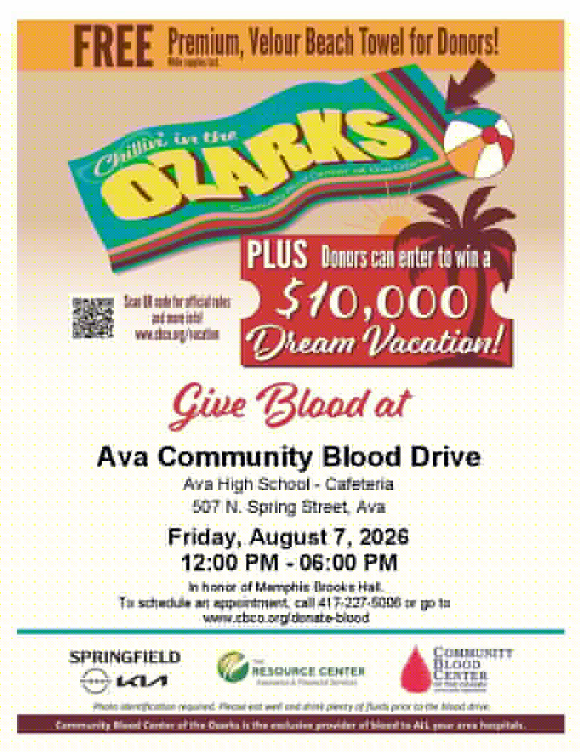 Ava Blood Drive Friday