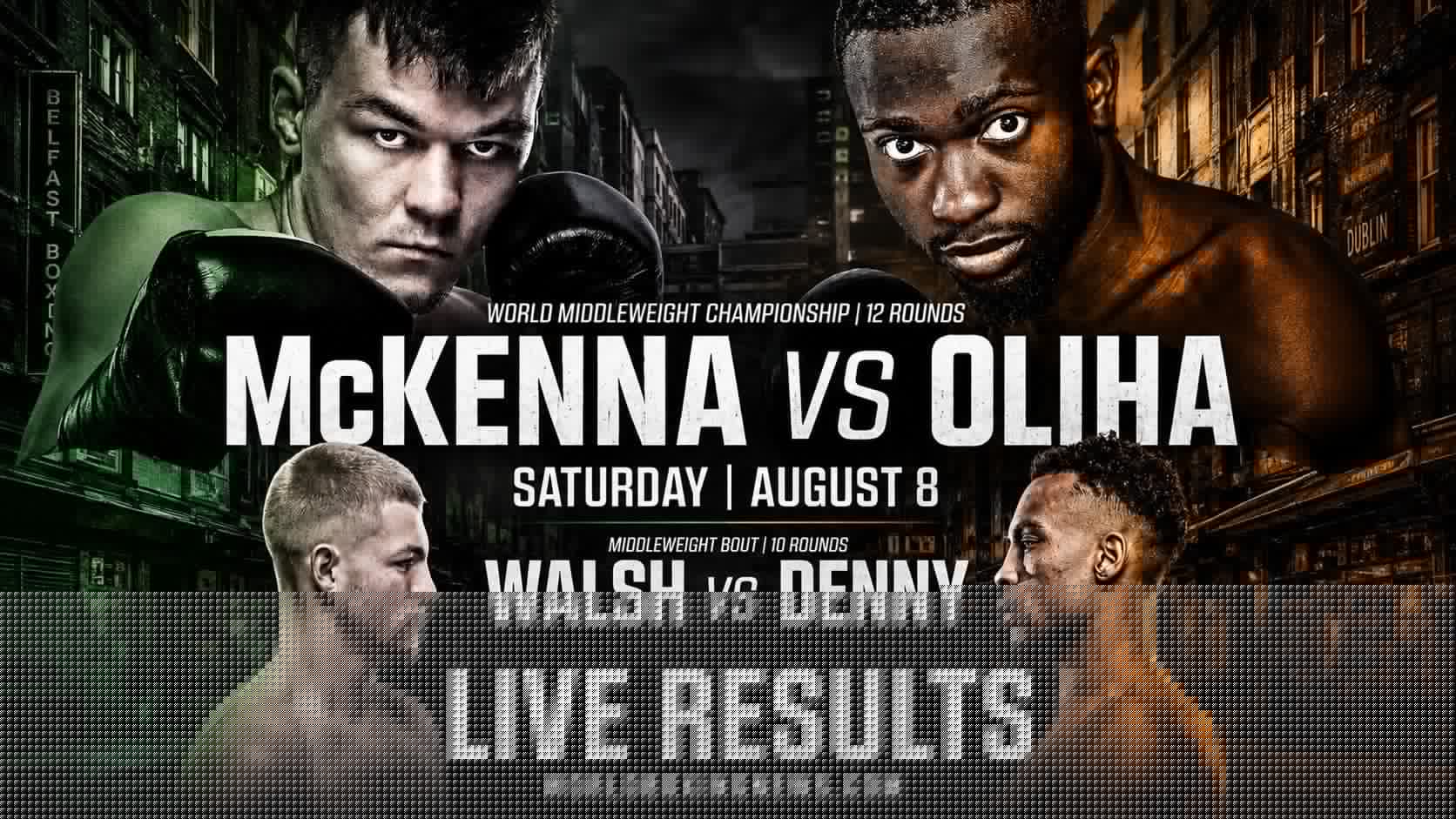 Aaron McKenna vs Etinosa Oliha Results