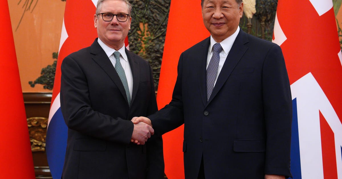 UK-China reset vital for world peace, Xi tells Starmer