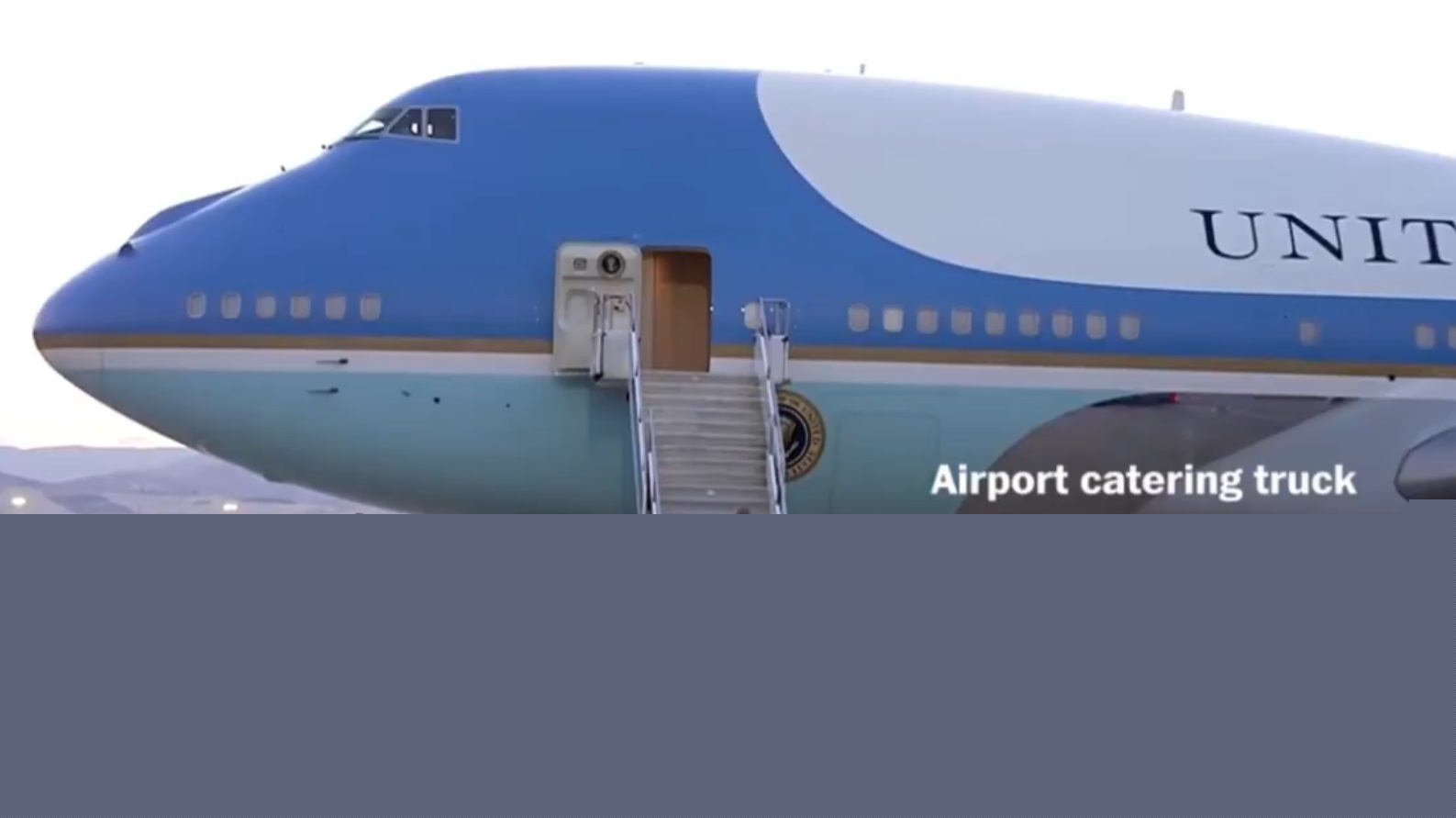 Trump ar fi fost ascuns într-un cărucior de catering pentru a urca într-un avion secret, după o amenințare din partea Iranului