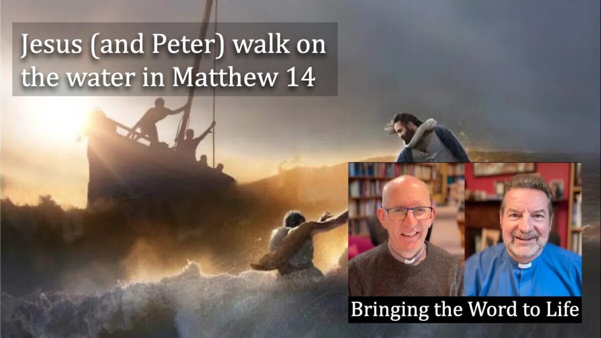 Jesus (and Peter) walk on the water in Matthew 14 video discussion