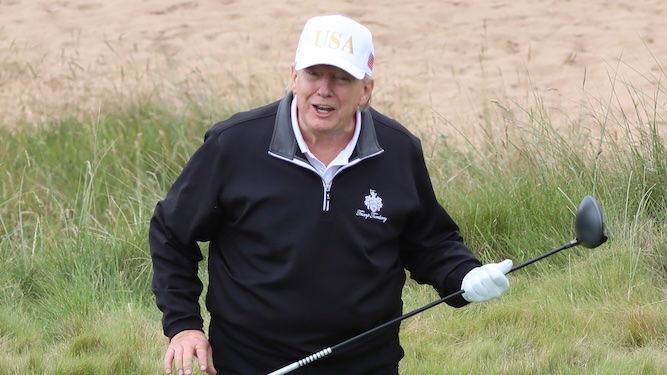Only play in your own tournaments: Donald Trump’s tips for better golf