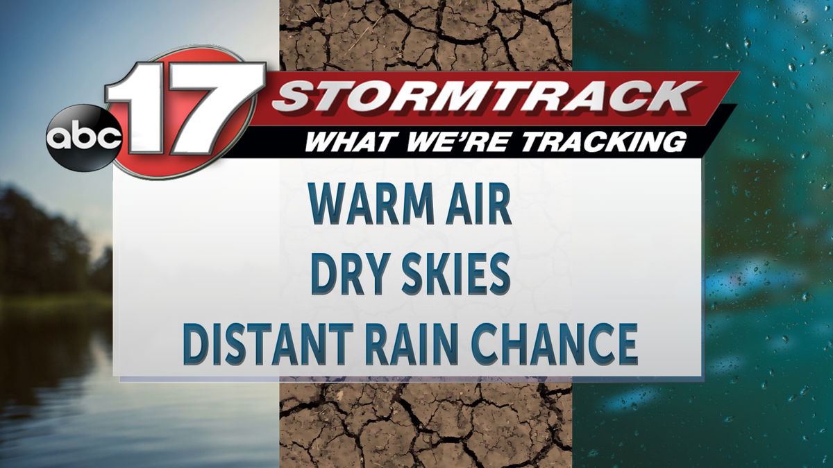 Tracking distant hope for rain after more warm and dry weather