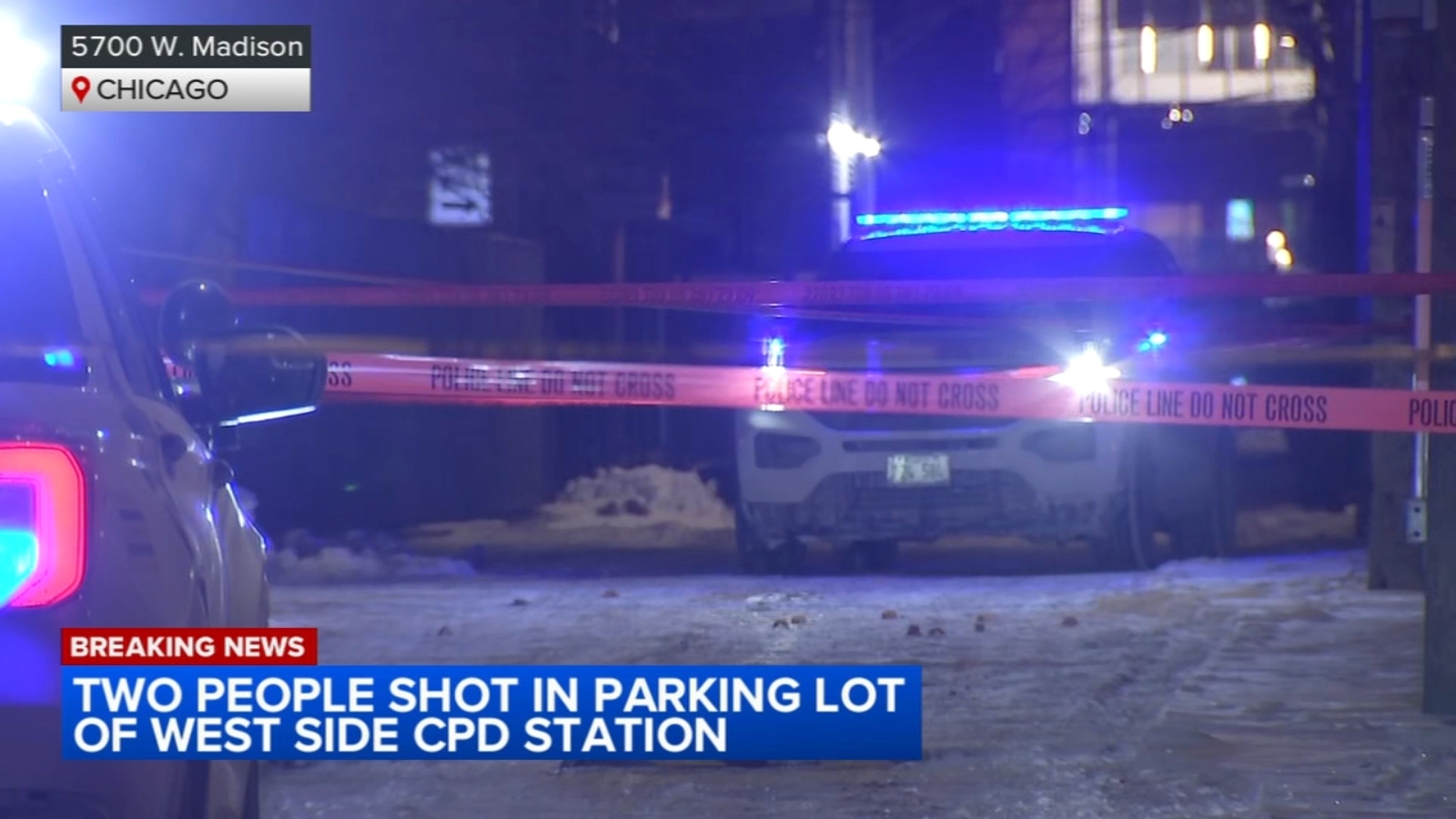 2 people shot in parking lot of Chicago police station on West Side, CPD says