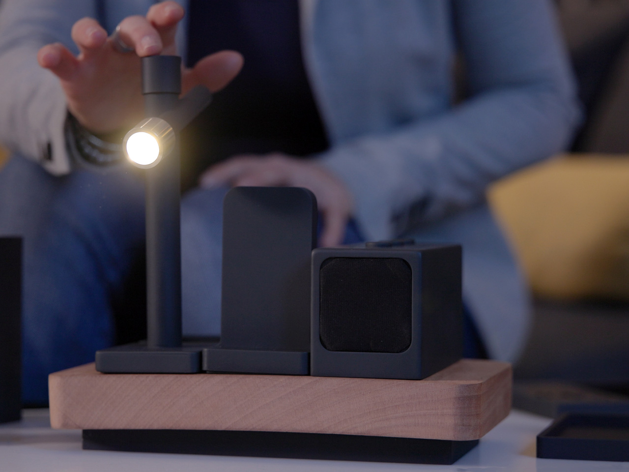 The Ultimate 8‑in‑1 Desk Organizer Puts Wireless Charging, Speakers, and Lighting on One Magnetic Wood Base