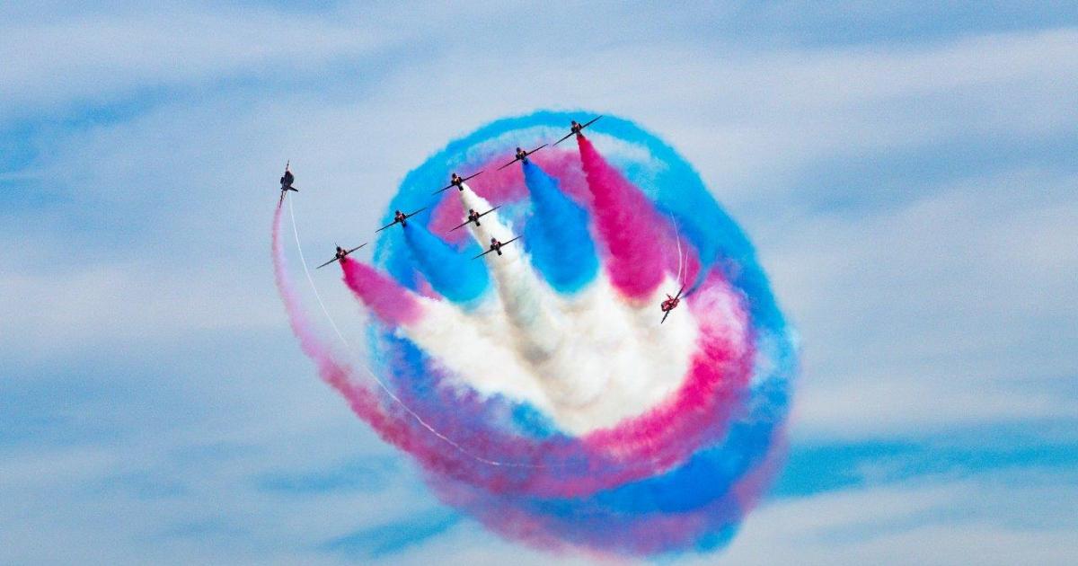 Additional displays added to air show after Red Arrows pull out