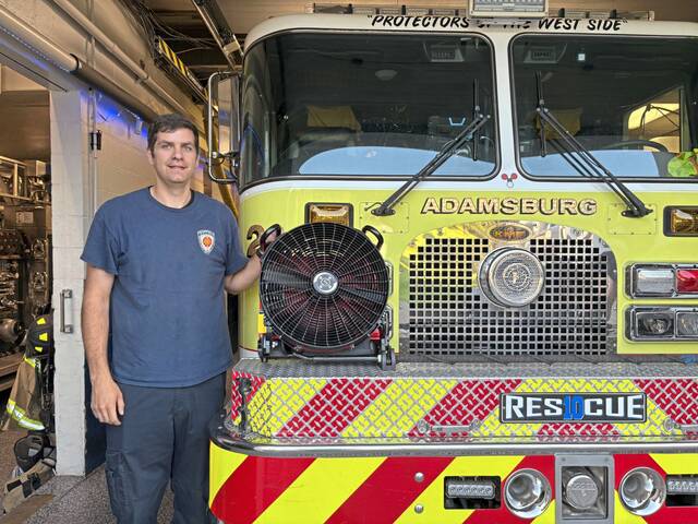 Adamsburg firefighters receive new ventilation fan