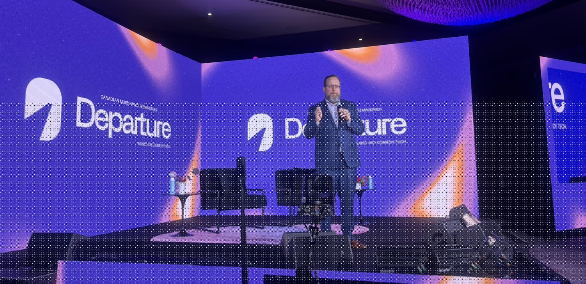 Music Canada CEO Patrick Rogers delivers “State of the Industry” remarks at Departure 2025