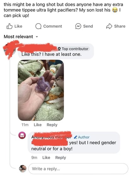 /r/ChoosingBeggars / Choosing Beggars - Does the baby care?