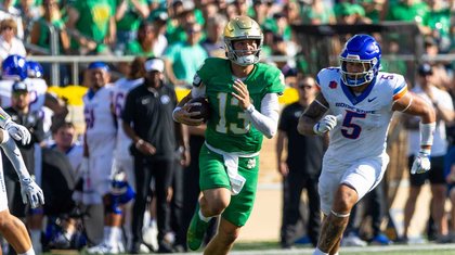 Notre Dame QB CJ Carr hits team with blunt take after Boise State demolition