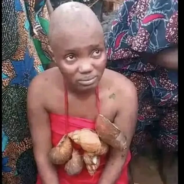 TikToker undergoes traditional cleansing after filming Ibadan masquerade procession