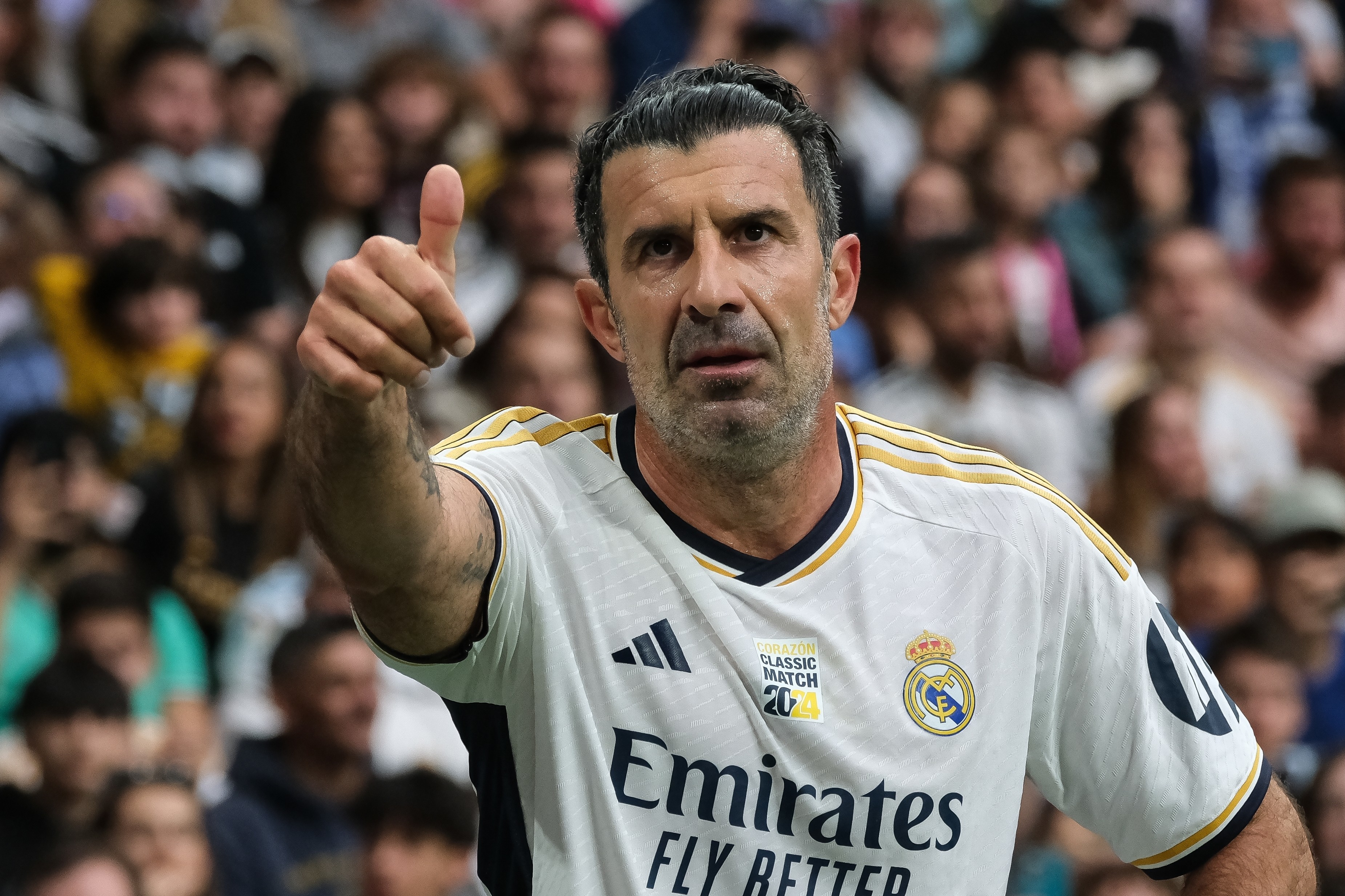 Outrage in Barcelona as Luís Figo will watch Barça-PSG from the stands as a VIP