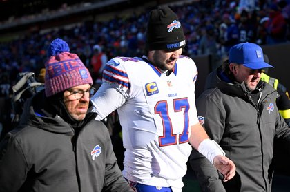 Josh Allen on crutches: What we know about the Bills QB's broken foot and surgery