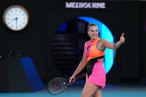 Sabalenka into fourth straight Australian Open final and facing Rybakina again