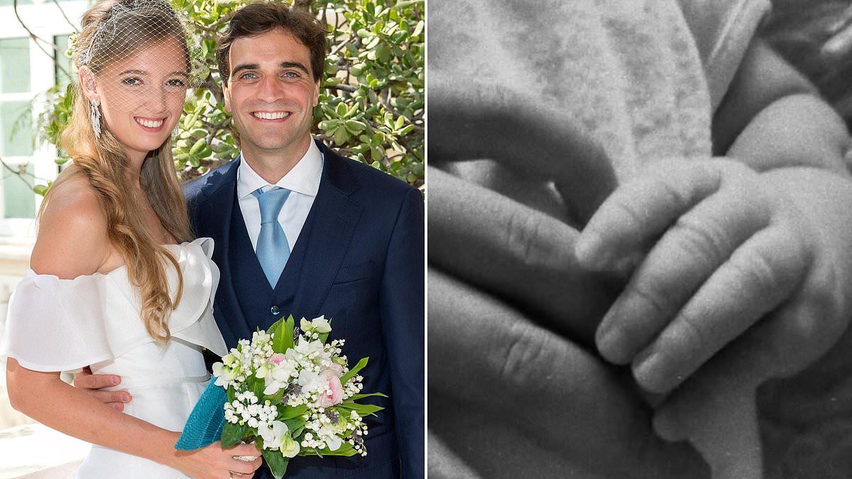 Welcome to the world Cosima! Archduchess of Austria, 32, who has modelled for Dolce & Gabbana announces the birth of her third child with Belgian former F1 driver