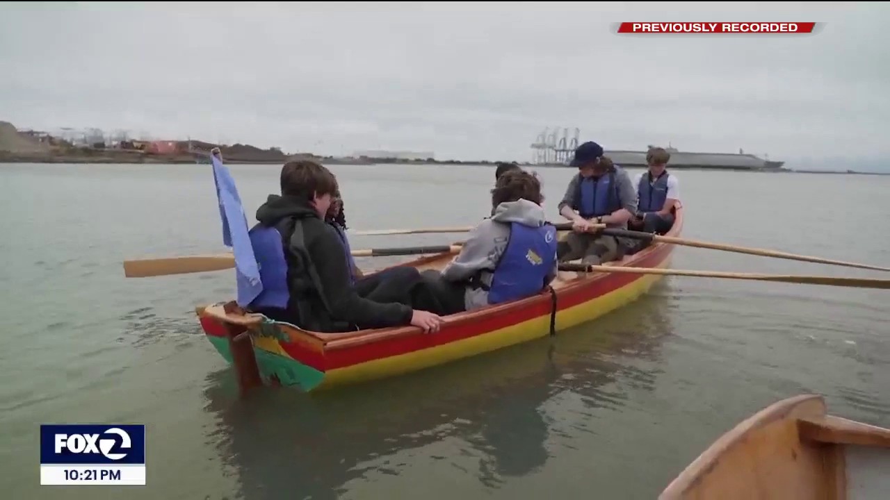 Bayview-Hunters Point youth launch handcrafted boat in bay