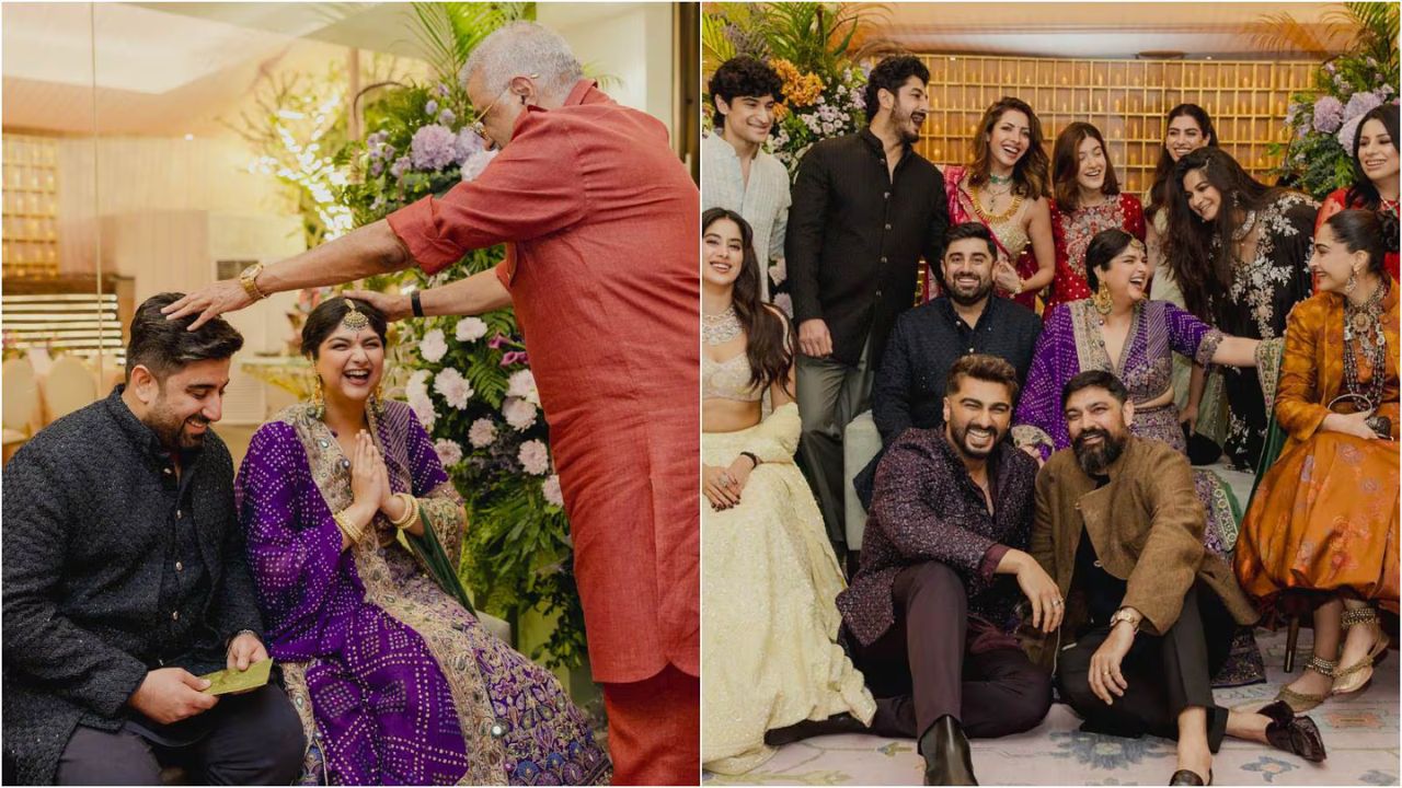 Anshula Kapoor post 1st pics from engagement; Arjun performed Tilak ceremony