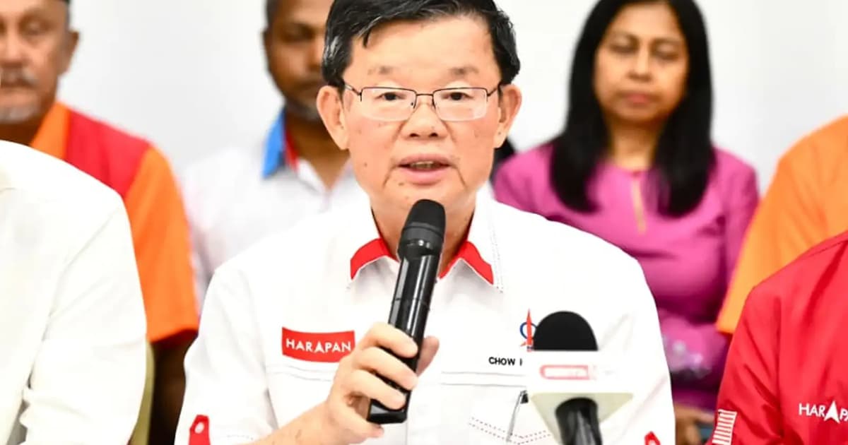Penang PH can’t be comfortable with good track record, says Chow