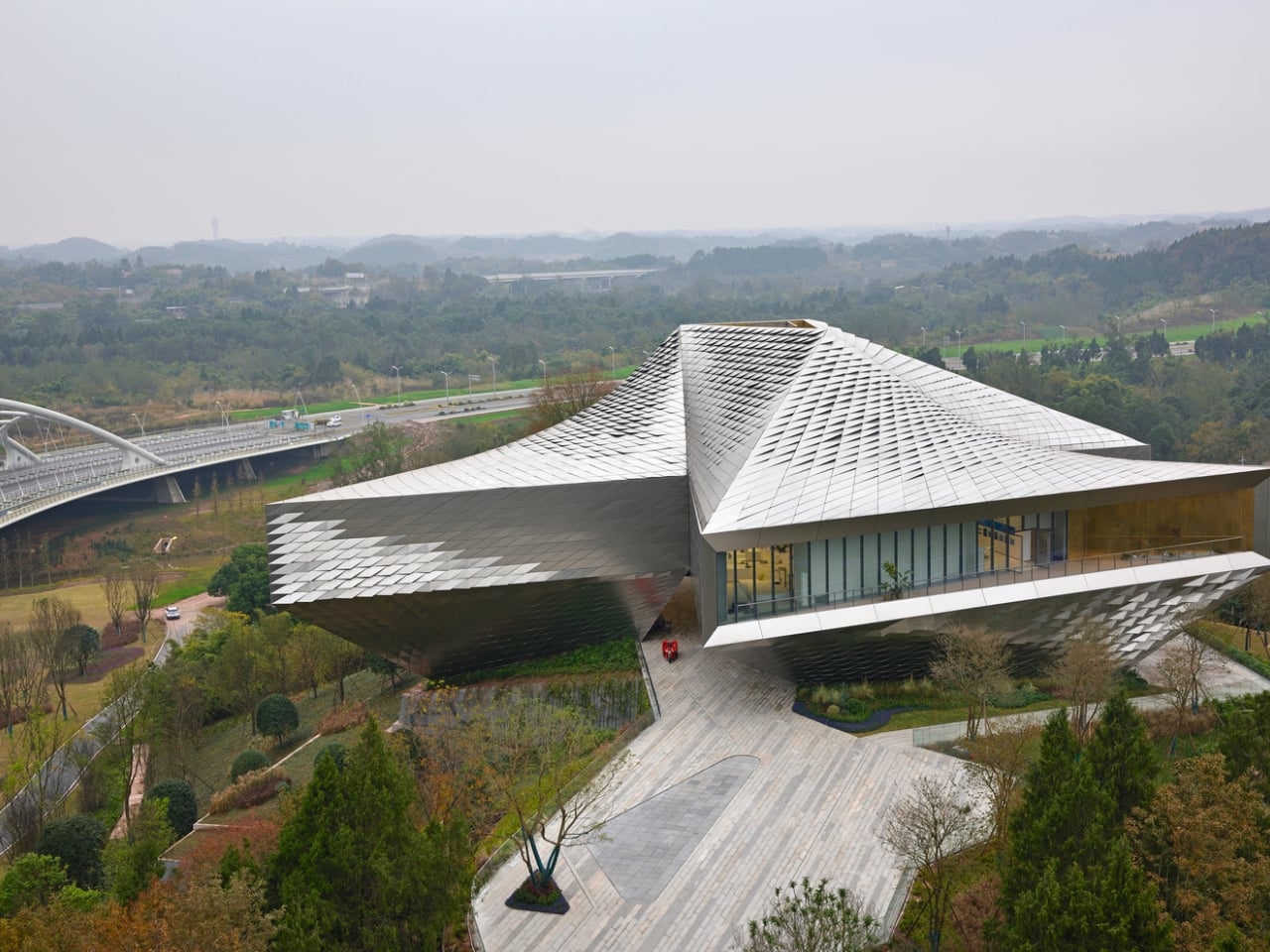 The Steel-Scaled Pavilion Pointing at China’s Future