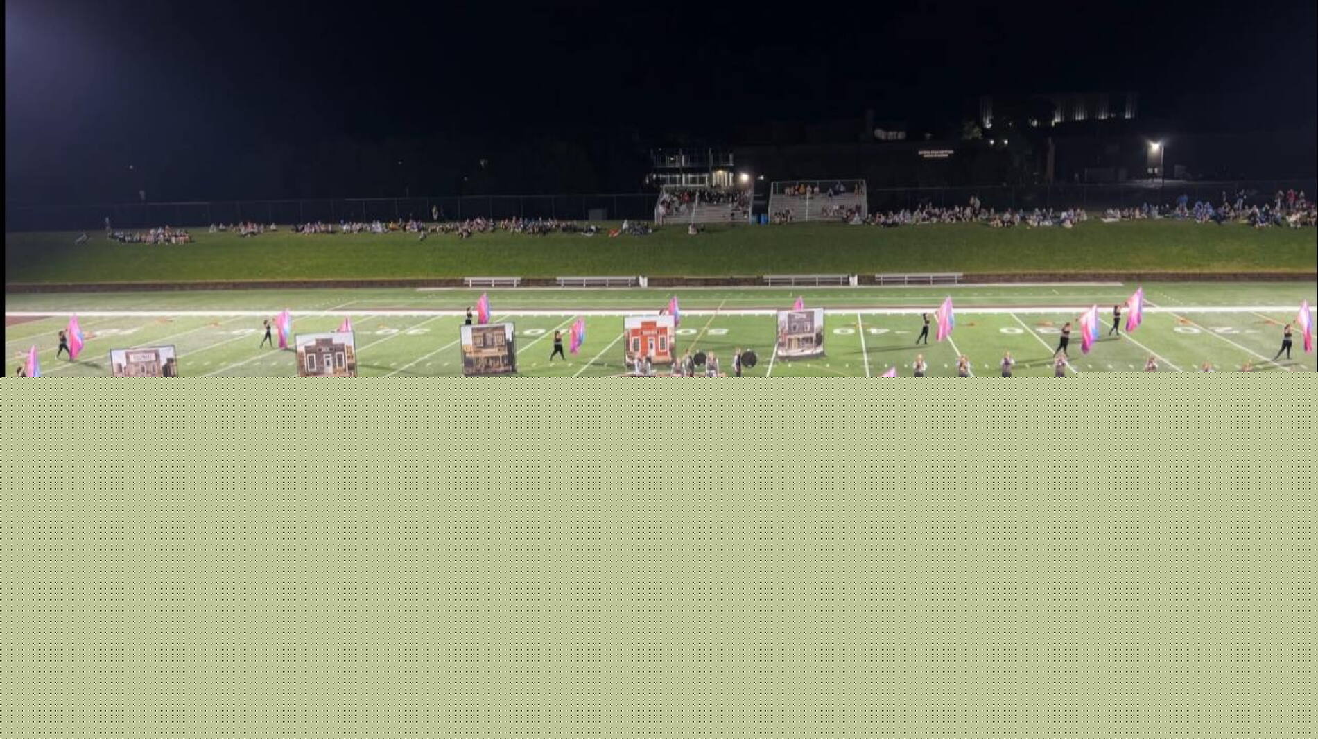 Mitchell High School marching band steps into second place at first competition of the season