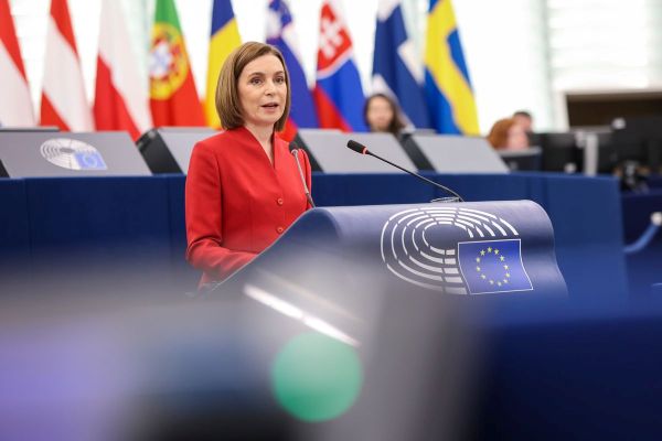 Russia wants to turn Moldova against Europe, President Maia Sandu told the EU Parliament