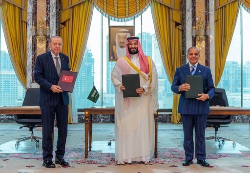 Turkey says defense pact with Saudi Arabia and Pakistan is not aimed at Iran or any other country