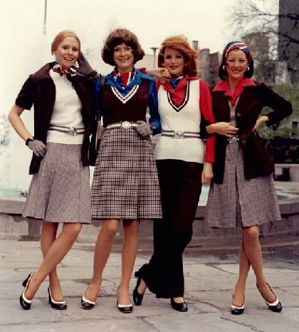 History / Nostalgia - Air Canada flight attendants, 1970s