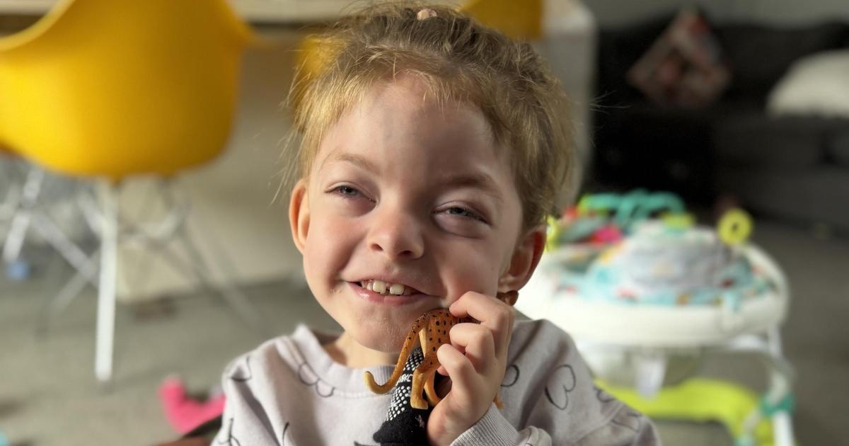 Little girl defies medical uncertainty by taking first independent steps