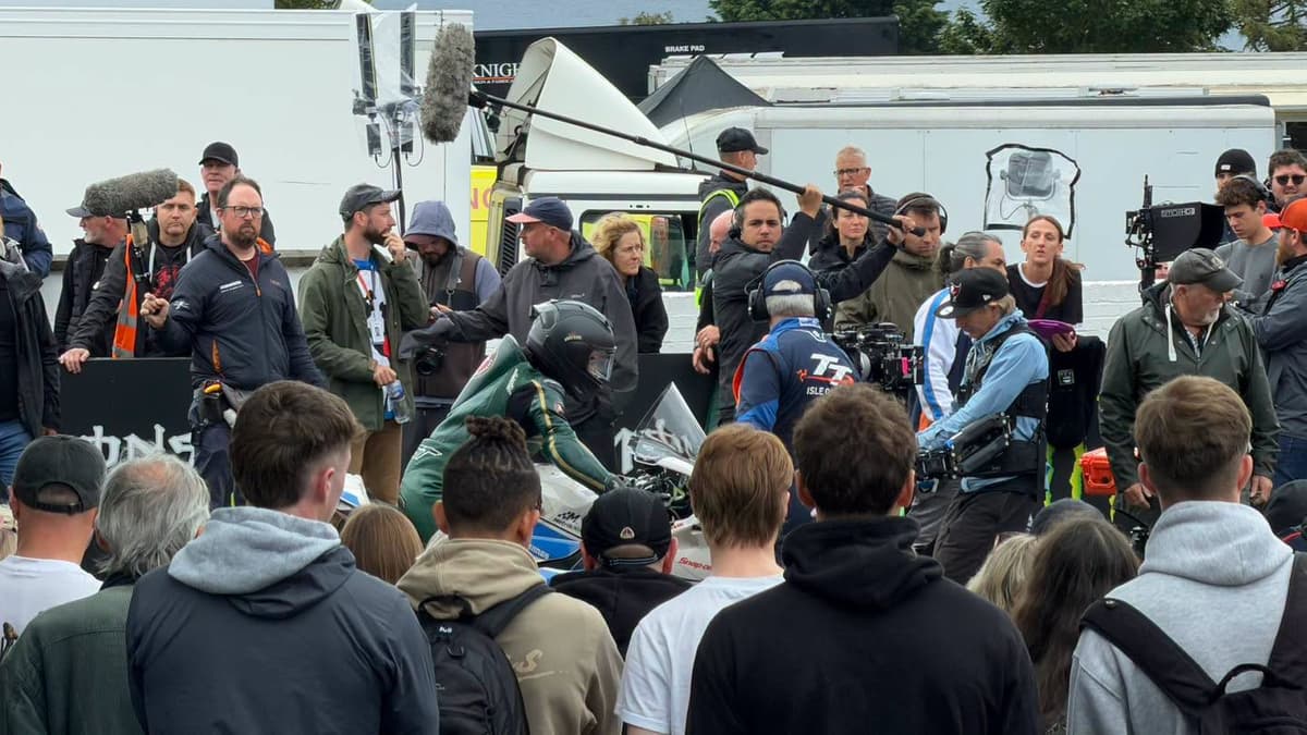 Hollywood TT film 'Isle of Man' continues filming at the Grandstand