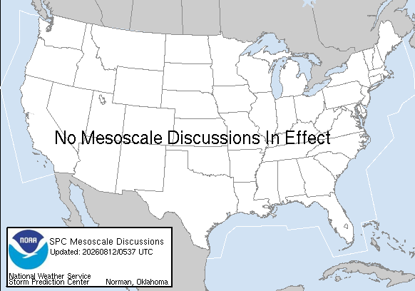 SPC - No MDs are in effect as of Wed Aug 12 05:15:20 UTC 2026