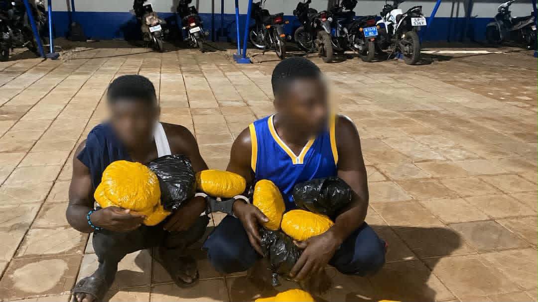 Northern Regional Police arrest two suspected drug dealers, recover 170 parcels of suspected Indian hemp