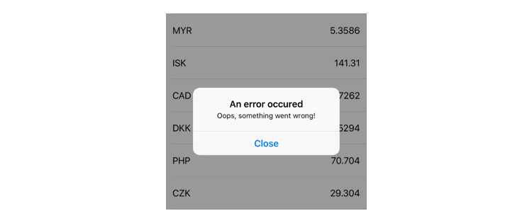 Error handling in MVVM architecture in Swift
