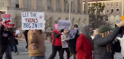 Protesters march in downtown Macon over killing of Alex Pretti