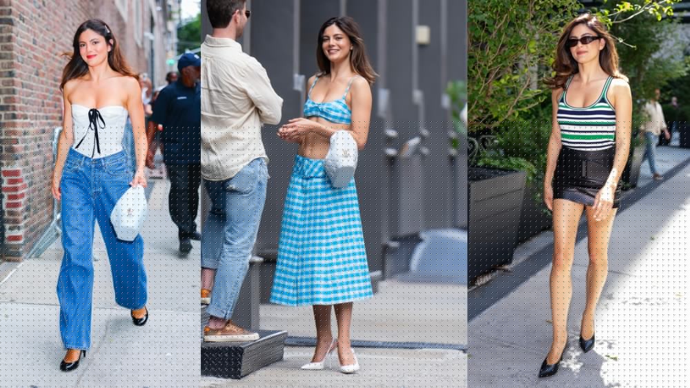 Monica Barbaro Demonstrates How to Style Pumps for Summer With Three Pairs in One Day