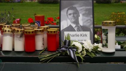 President Trump, Charlie Kirk’s widow Erika speak during his memorial service in Arizona