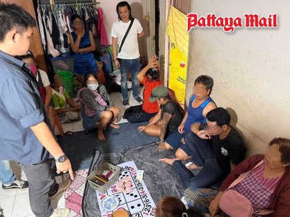Residents tip off police as officers raid seaside hi-lo gambling ring in Bang Saray, arrest 11