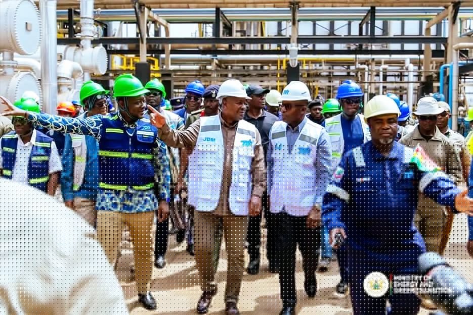 Mahama inaugurates Crude Distillation Unit of TOR