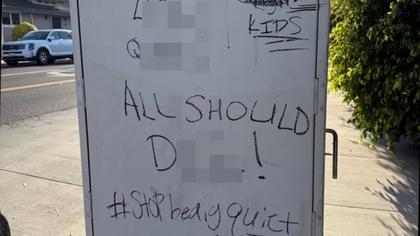 Vandals paint anti-LGBTQ+ graffiti outside Long Beach Pride headquarters