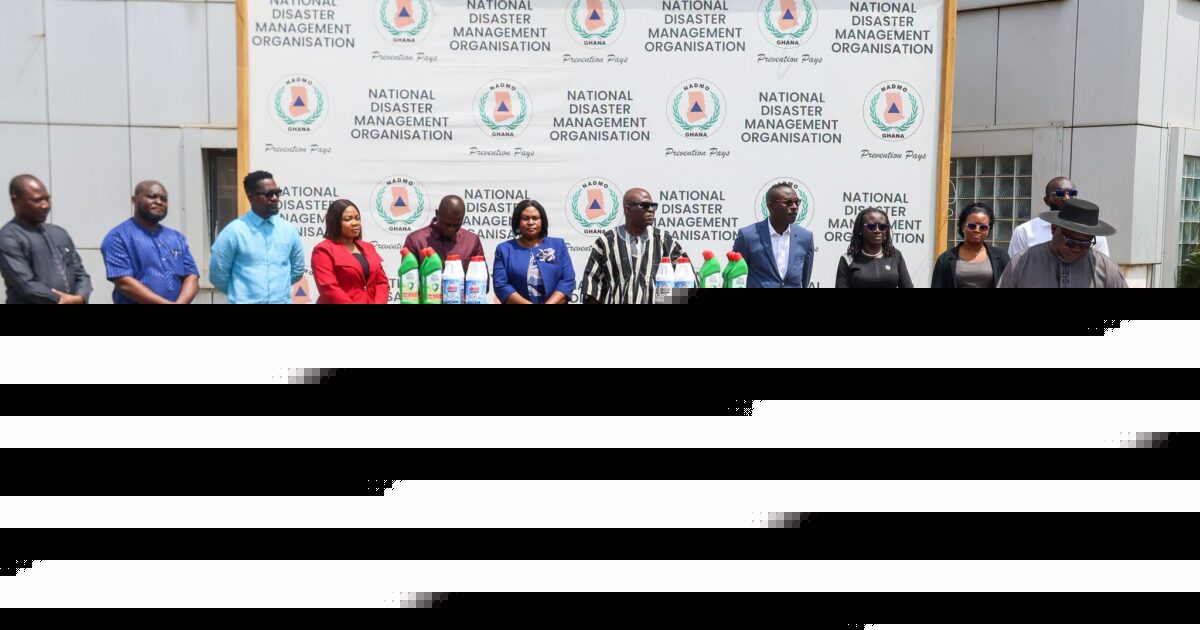 Ghana Chamber of Mines donates GH¢2m relief items to NADMO to support flood victims