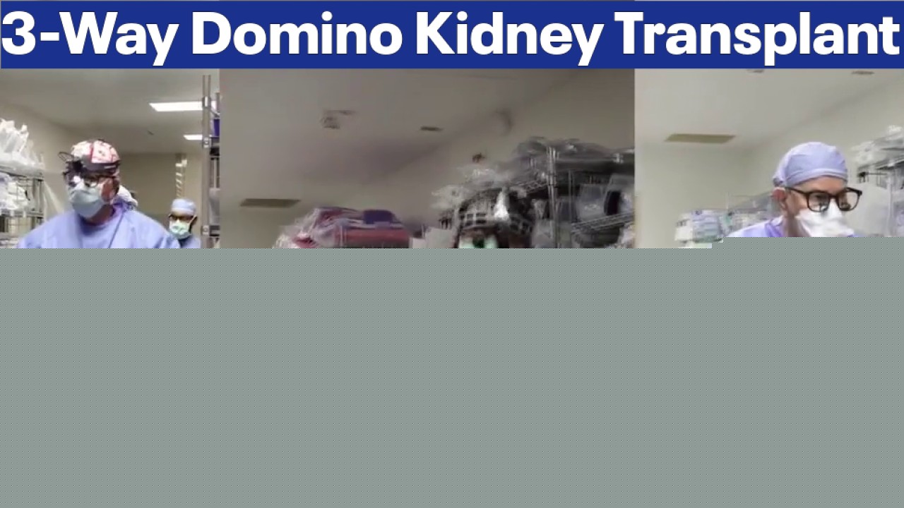 Methodist Dallas Medical Center performs hospital's first-ever 3-way domino kidney transplant