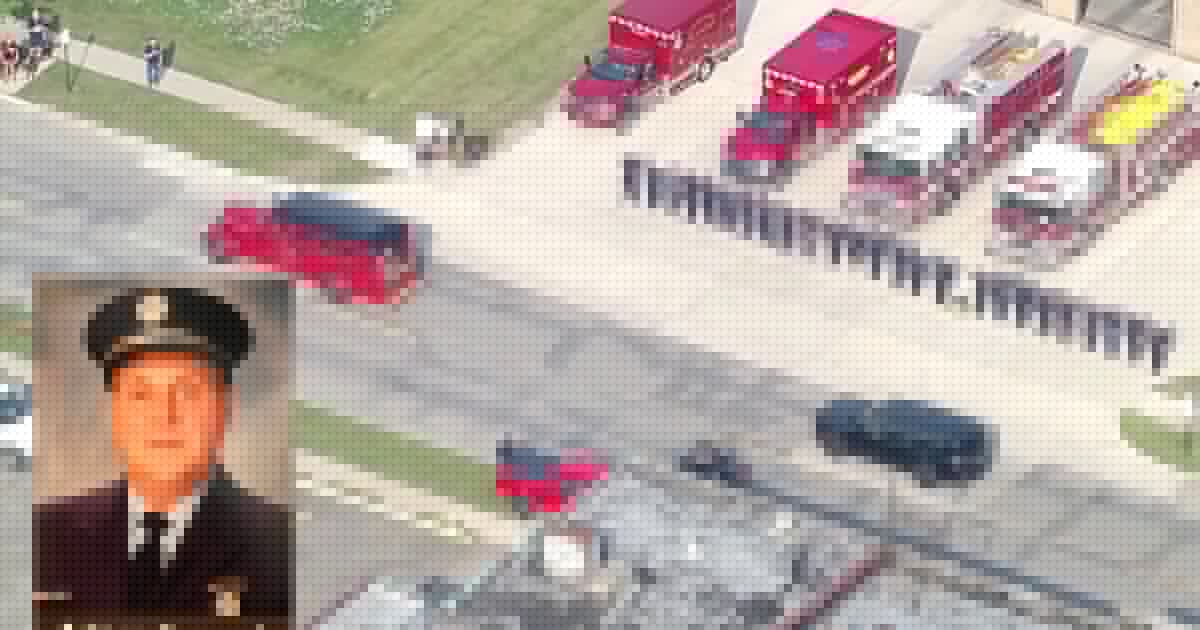 Watch: Lincoln Park firefighter who died in line of duty honored with first-responder procession