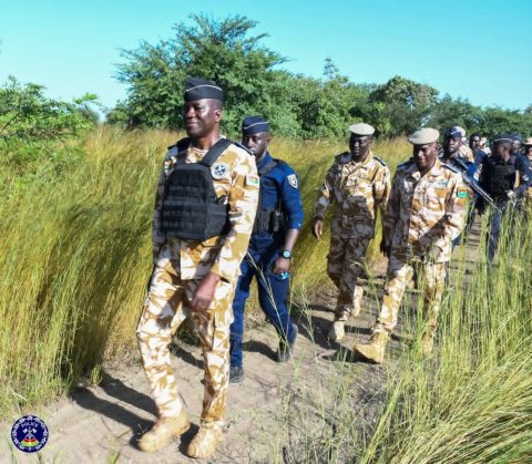 Burkina Faso : Le Directeur Général de la Police Nationale galvanise les éléments d'une unité GUMI au front