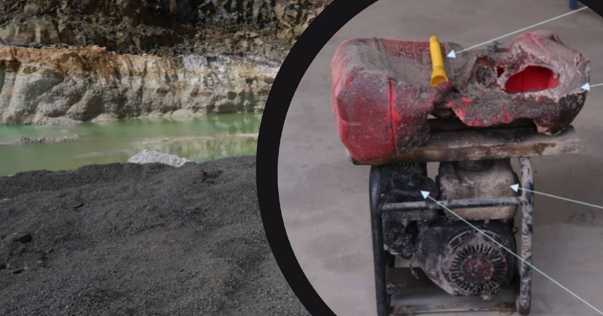 Quarry worker narrowly avoids severe burns after machinery is engulfed in flames